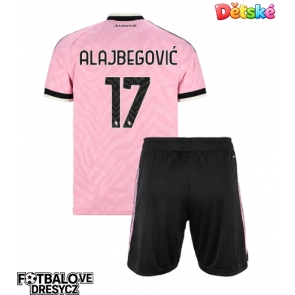 Juventus Kerim Alajbegovic #17 Dětské Venkovní dres komplet 2026-27 Krátký Rukáv (+ trenýrky)